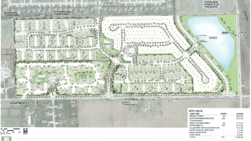 This proposed development is not consistent with the current subdivisions that exist in the surrounding area. The existing subdivisions are low to medium density single family homes.  This proposal is for high density multi-family homes. DR Horton claims that this proposal is contiguous to South Pointe homes and will be a gradual transition to the multi-family residential units on this new property. These multi-family homes are not complementary nor comparable to the South Pointe homes, nor to the homes of Wolf Creek/Sterling Estates that will be right across the street. 